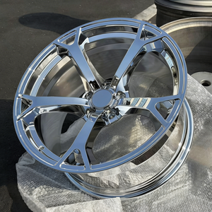 Rines Cóncavos Profundos Plateados Brillantes 5x114.3 5x120 5x100 5x112 para Autos de Pasajeros, Ruedas Cromadas de 18-24 Pulgadas para Infiniti <span class=keywords><strong>S1</strong></span> Nissan Nismo V1 - Product Image 1