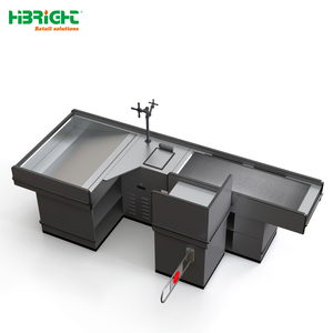 Mostrador <span class=keywords><strong>de</strong></span> Acero Resistente <span class=keywords><strong>de</strong></span> Doble Cara, Sin Electricidad, con Porta Bolsas y <span class=keywords><strong>Caja</strong></span> <span class=keywords><strong>Registradora</strong></span> para Tiendas Minoristas - Product Image 5