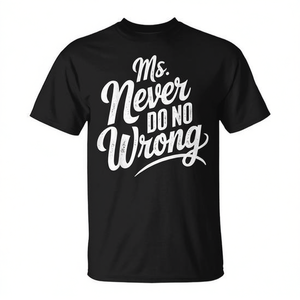 Camiseta para mujer Ms Never Do No Wrong Country Western - Product Image 2