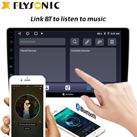 Flysonic prend en charge les services OEM système Android multifonctionnel 9 10 pouces 2din 1024*600 HD IPS lecteur DVD de voiture à écran tactile complet