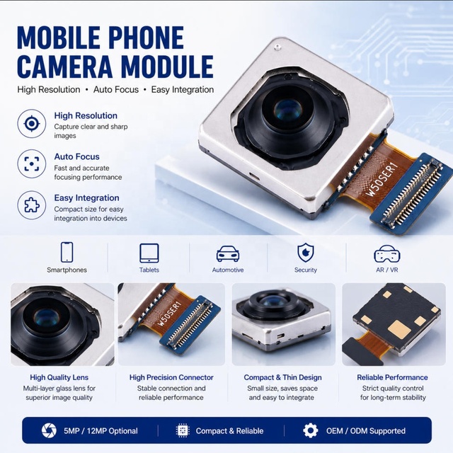 Original Rear Main Camera for Galaxy A55 5G SM A556B Replacement Camera Module 700x920 Resolution Mobile Phone Camera Part