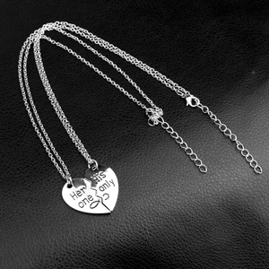 Collana con ciondolo a cuore all'ingrosso per due la sua collana con una sola coppia con incisione regali speciali - Product Image 5