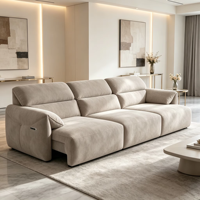 Canapé inclinable modulaire VOXHOME avec repose-pieds extensible, convertible en fauteuil lounge, meubles de salon