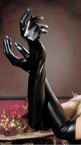 قفازات جنسية مثيرة من الجلد الصناعي اللامع بطول الأوبرا مطلية باللاصق للنوادي الليلية وحفلات ملكة الرقص - Product Image 3