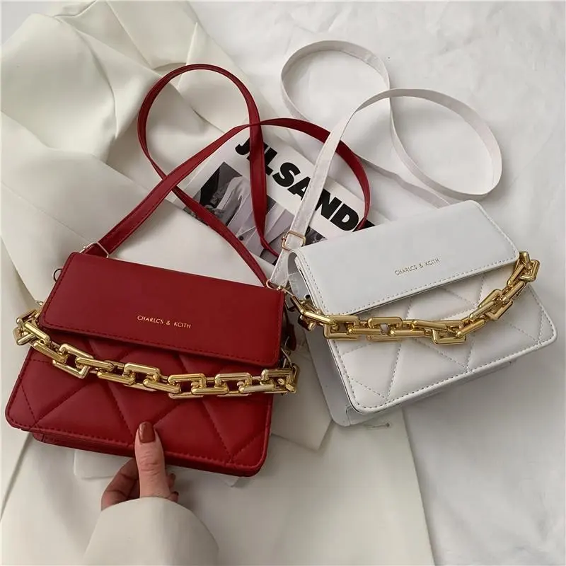 Fashion Chain Handbags Square Cross Body Bags Women Leather Hand Bags