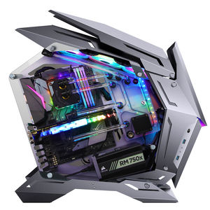Offre Spéciale Jons-<span class=keywords><strong>bo</strong></span> MOD-<span class=keywords><strong>3</strong></span> Mini gris RGB Middle Tower Case Gaming Computer <span class=keywords><strong>pc</strong></span> CASE - Product Image 4