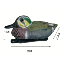 Leurre de canard réaliste et léger, personnalisé, avec base flottante stable pour la chasse aux oiseaux aquatiques en extérieur, appât portable léger