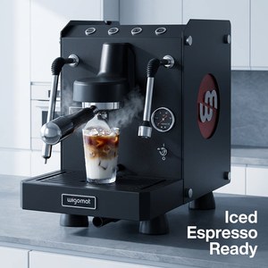 Machine à expresso semi-automatique K5 NEW Black Knight E61 avec minuterie et préchauffage, pour usage domestique et commercial - Product Image 1