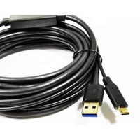 Kabel Headset VR pengisian daya Transfer Data 5G kecepatan tinggi USB 3.0 a ke C dengan jaket PVC pelindung Braid untuk 2