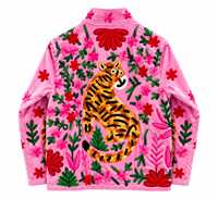 Veste bomber en velours rose de luxe pour femmes, doublure en coton faite à la main, séchage rapide, respirante, col en V, épaisse, manches longues, manteau d'hiver tendance