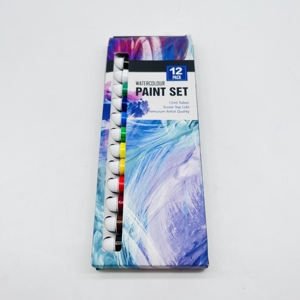 Set di 12 Colori Acquerelli in Tubetto da 12ml, Non Tossici, per Bambini, Ritorno a Scuola, Forniture per Disegno Artistico, Regalo - Product Image 4