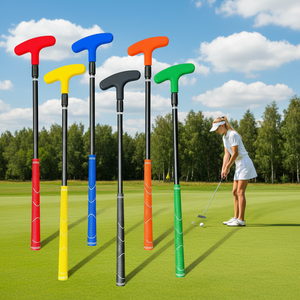 Putter de <span class=keywords><strong>Golf</strong></span> retráctil de doble cara de 3 secciones Club de juego de acero ajustable <span class=keywords><strong>para</strong></span> niños <span class=keywords><strong>zurdos</strong></span>/diestros adolescentes adultos-Club de hierro - Product Image 1