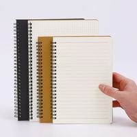 Agenda de Regalo con Tapa Dura de Cuero OEM/ODM, A5/B5, Cosida con Hilo, Espiral, 60 Hojas, Impresión Laminada, Cubiertas de Papel Kraft