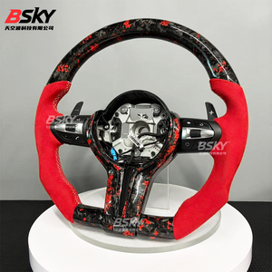 Pour BMW voiture rénovation intérieure rouge forgé carbone daim Lenkrad Fit 1234567 série F10 F30 E90 E89 F08 F18 F22 F31 F34 G30 F26 - Product Image 3