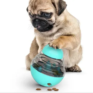 インタラクティブな犬のおもちゃIQトリートボールフードディスペンシング犬のパズルは、追跡チューイングトレーニングをしている中小犬のためのおもちゃを扱います