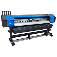 Imprimante jet d'encre éco-solvant Baiyin 1,8 m à tête unique XP600/I1600E1/I3200E1, haute vitesse automatique 9600 dpi, neuve, garantie 1 an