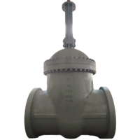 Vanne à opercule à cale électrique motorisée en acier inoxydable à bride API600 de 48 pouces, 300 LB, pour eau, pétrochimie, pétrole, B3 VALVE