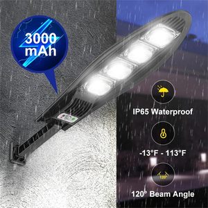 Điều Khiển Từ Xa Hoàng Hôn Để Bình Minh Cảm Biến An Ninh Năng Lượng Mặt Trời Nhẹ Lũ Lụt Ánh Sáng 1000W 500W LED Không Thấm Nước Tất Cả Trong Một Năng Lượng Mặt Trời Ánh Sáng Đường Phố Ngoài Trời - Product Image 6