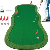Tapis de putting de golf en promotion – Mini green de golf simulé portable pour la maison, le bureau et l'entraînement en extérieur