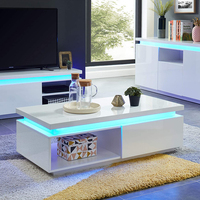 LED tables basses blanc Offre Spéciale de luxe en bois de salon de table basse