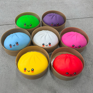 Jouet anti-stress géant personnalisé Yahe en forme de boulette, 25 cm, jouet à presser en plastique doux en forme de Bao Bun, design mignon - Product Image 2