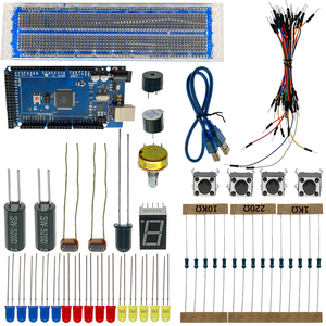 Kit de Aprendizaje Básico OKY1012 002 para Proyectos de Iniciación con Placa, Sensores, LED y Protoboard - Product Image 1