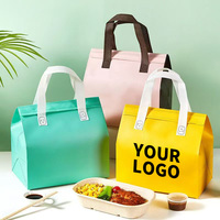 Bolsa Térmica Plegable Reutilizable con Logotipo Personalizado y Asa para Té Boba, Vino, Pasteles, Compras y Transporte