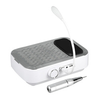 Collecteur de poussière d'ongle sans fil rechargeable professionnel avec lumière LED longue durée de vie de la batterie fonction de perceuse haute puissance à faible bruit