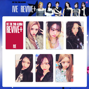 6 Tarjetas Fotográficas Brillantes del 2º Álbum de IVE, Kpop REVIVE+, Tarjetas Lomo de Gaeul, Wonyoung, Yujin, Liz, Rei, Leeseo, Postales para Coleccionar - Product Image 3