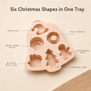 Moule à gâteau de Noël en silicone, moule de cuisson de qualité alimentaire à 6 cavités pour les fêtes de Noël, chocolat et desserts DIY - Product Image 3