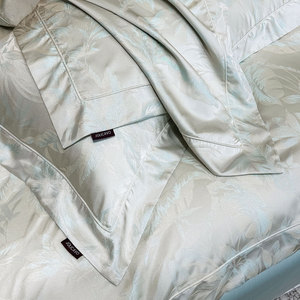 Ensemble <span class=keywords><strong>de</strong></span> literie en <span class=keywords><strong>coton</strong></span> à longues fibres jacquard <span class=keywords><strong>haut</strong></span> <span class=keywords><strong>de</strong></span> <span class=keywords><strong>gamme</strong></span>, comprenant des draps, des taies d'oreiller et des housses <span class=keywords><strong>de</strong></span> <span class=keywords><strong>couette</strong></span> - Product Image 6