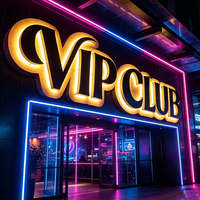 Letrero LED Personalizado, Letras Metálicas Retroiluminadas, Letreros Iluminados para Negocios, Letrero con Logotipo LED, Montado en la Pared, para Oficina, Recepción, Bar, Club