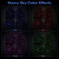 Tapis de Voiture à Fibres Optiques LED pour Décoration Automobile avec Étoiles Scintillantes Lumière d'Ambiance