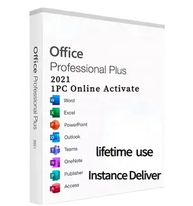 1pc 100% Online Activation Office 2021 Professional Plus1pc Key Retail Digital Key Office 2021 PP1pc Send by email