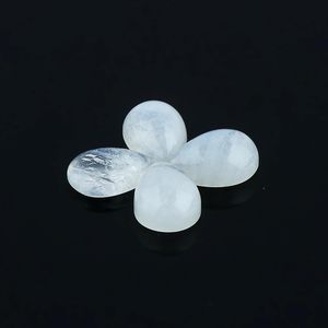 YASHEE Piedra lunar arcoíris natural en forma de pera de 10x7 mm, cabujón de piedra preciosa suelta para la fabricación de joyas - Product Image 2