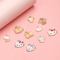 Bracelet à breloques en alliage avec pendentif dessin animé mignon pour femme, artisanat de mode, accessoires de bijoux faits à la main