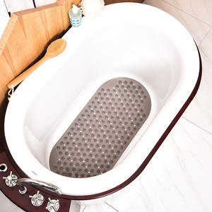 Tapis de bain carré en PVC imperméable et anti-chute avec ventouses, fabriqué à la machine, écologique, pour la maison et l'hôtellerie - Product Image 5