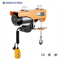 Mini palan électrique OEM à faible MOQ, 500 kg, 12 m, simple ou double crochet, moteur en cuivre pur, pour la manutention de matériaux en grenier