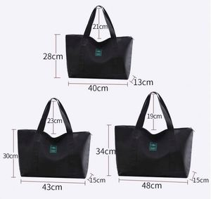 กระเป๋าเดินทางสุดสัปดาห์ขนาดใหญ่ น้ำหนักเบา พร้อมช่องเก็บสัมภาระ กระเป๋าโท้ทแบบดัฟเฟิล พร้อมโลโก้สั่งทำ - Product Image 6