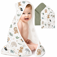 100% Cotton Organic Hooded Towel Soft Breathable Absorbent Bath Towel for Bath Essentials OEM