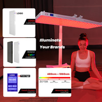 IDEATHERAPY Panneau de luminothérapie à lumière rouge pour tout le corps avec 7 longueurs d'onde, application Bluetooth, machine de luminothérapie LED, panneau de luminothérapie infrarouge