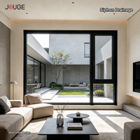 Fenêtre oscillo-battante en aluminium JOUGE 39 mm à chambres multiples, profil 77S ultra-économe en énergie de 1,8 mm pour sites climatiques froids