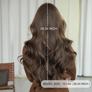 <span class=keywords><strong>ผม</strong></span>ปลอมสีน้ำตาลน้ำผึ้งคุณภาพสูง ทนความร้อน ผลิตด้วยเครื่องจักร ทรงผมยาว<span class=keywords><strong>หยักศก</strong></span>ใหญ่ พร้อมหน้าม้า<span class=keywords><strong>ฟู</strong></span>ฟ่อง เต็มศีรษะ สำหรับผู้หญิง - Product Image 3