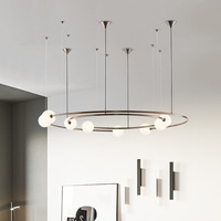 Lustre moderne de style américain pour plafond haut, idéal pour hôtel, escalier, éclairage commercial, suspension décorative