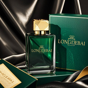 Customizable Colors Green square <b>Bottle</b> Manufacture 25ml 80ml 100ml Glass Sprayer Luxury Perfume <b>Bottle</b> With Perfume <b>Box</b> - Product Image 1