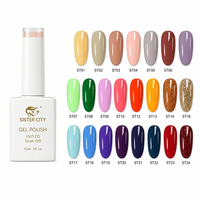 Ensemble de vernis à ongles en gel UV écologique non toxique longue durée 15 ml, 24 couleurs, logo personnalisé, flacons pour salons professionnels et DIY