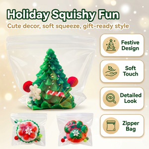 Juguete Blandito de Muñeco de Nieve Navideño, Lindo Muñeco de Nieve de Alta Calidad, Juguete Antiestrés de Rebote Lento, Regalo de Navidad - Product Image 1