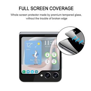 Protection d'écran en verre trempé HD transparent 9H 2.5D anti-choc de qualité supérieure avec logo personnalisé pour téléphone mobile Z Flip 8/7/6/5 - Product Image 4