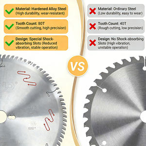 ใบเลื่อยคาร์ไบด์อุตสาหกรรมสำหรับตัดอะลูมิเนียม ไม้ และโลหะ เชื่อมด้วยเลเซอร์ความถี่สูง มีบริการ OEM - Product Image 4