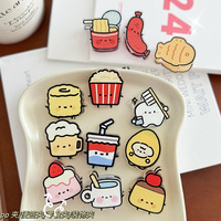 1 pince décorative de dessin animé, pince à notes, pince en PP, cadeau pour étudiants, petit objet décoratif mignon